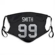 Aldon Smith Name & Number Black Las Vegas Raiders Face Mask