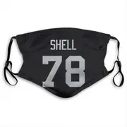 Art Shell Name & Number Black Las Vegas Raiders Face Mask