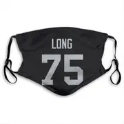 Howie Long Name & Number Black Las Vegas Raiders Face Mask