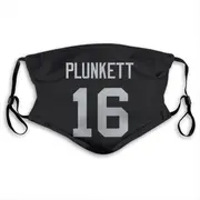 Jim Plunkett Name & Number Black Las Vegas Raiders Face Mask