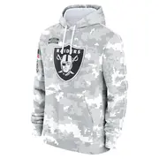 Men's Arctic Camo Las Vegas Raiders 2024 Salute to Service Club Fleece Pullover Hoodie