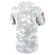 Men's Arctic Camo Las Vegas Raiders 2024 Salute To Service Performance T-Shirt