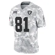 Men's Arctic Camo Limited Alex Bachman Las Vegas 2024 Salute to Service Jersey