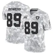 Men's Arctic Camo Limited Brock Bowers Las Vegas 2024 Salute to Service Jersey