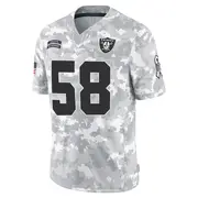 Men's Arctic Camo Limited Jackson Powers-Johnson Las Vegas 2024 Salute to Service Jersey