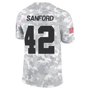 Men's Arctic Camo Limited Phalen Sanford Las Vegas 2024 Salute to Service Jersey