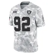 Men's Arctic Camo Limited Tyler Manoa Las Vegas 2024 Salute to Service Jersey