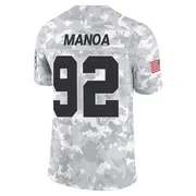 Men's Arctic Camo Limited Tyler Manoa Las Vegas 2024 Salute to Service Jersey