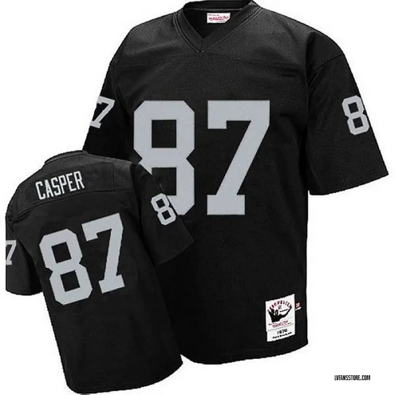 Men's Black Authentic Dave Casper Las Vegas Throwback Jersey