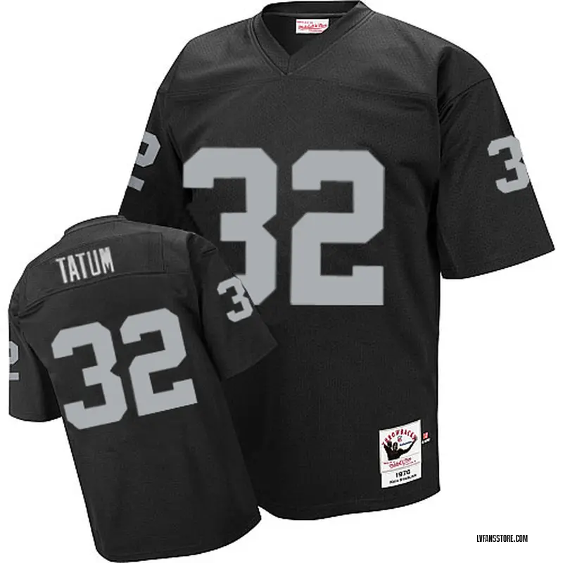 Men's Black Authentic Jack Tatum Las Vegas Throwback Jersey