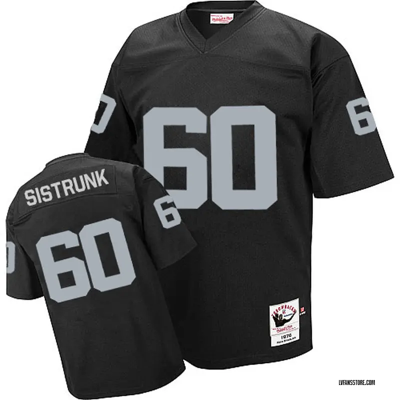 Men's Black Authentic Otis Sistrunk Las Vegas Team Color Throwback Jersey