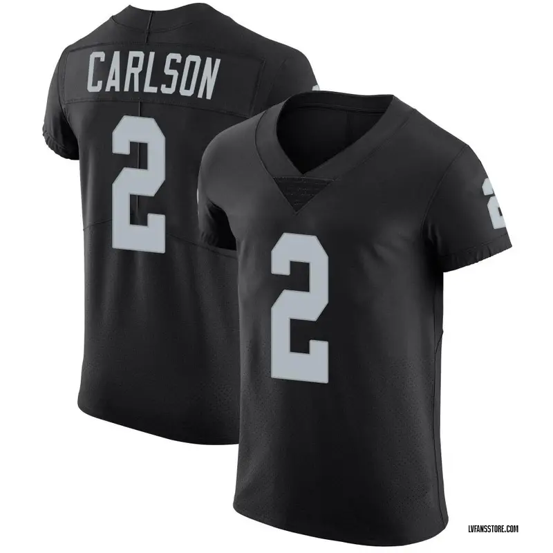 Men's Black Elite Daniel Carlson Las Vegas Team Color Vapor Untouchable Jersey