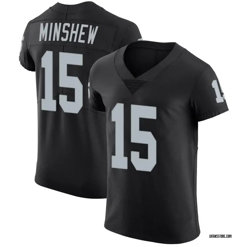 Men's Black Elite Gardner Minshew Las Vegas Team Color Vapor Untouchable Jersey