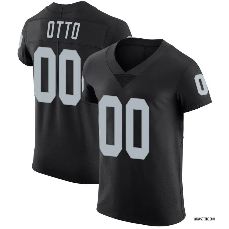 Men's Black Elite Jim Otto Las Vegas Team Color Vapor Untouchable Jersey