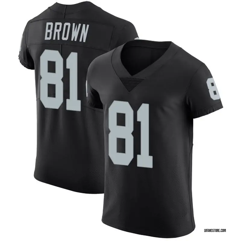 Men's Black Elite Tim Brown Las Vegas Team Color Vapor Untouchable Jersey