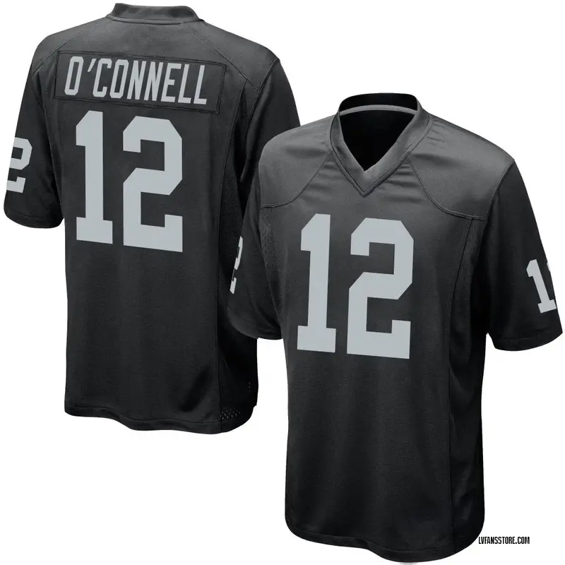 Men's Black Game Aidan O'Connell Las Vegas Team Color Jersey