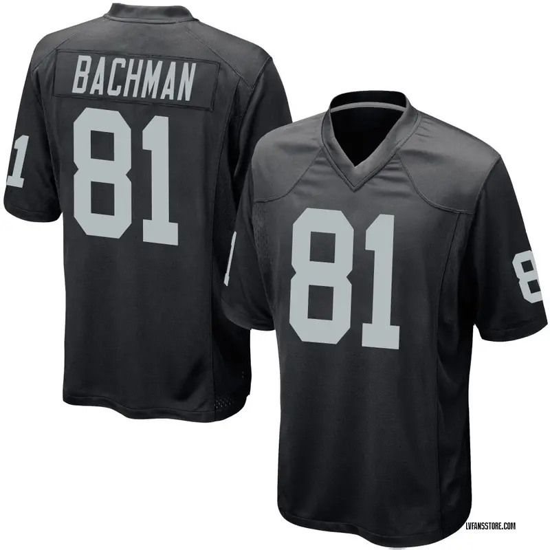 Men's Black Game Alex Bachman Las Vegas Team Color Jersey