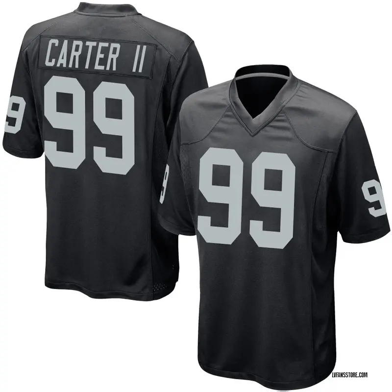 Men's Black Game Andre Carter II Las Vegas Team Color Jersey