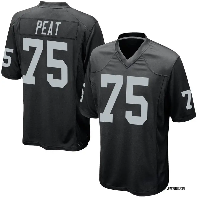 Men's Black Game Andrus Peat Las Vegas Team Color Jersey