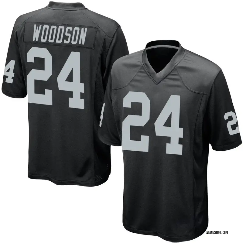 Men's Black Game Charles Woodson Las Vegas Team Color Jersey