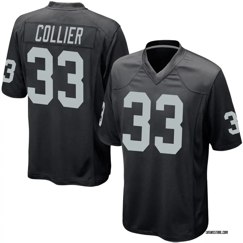 Men's Black Game Chris Collier Las Vegas Team Color Jersey