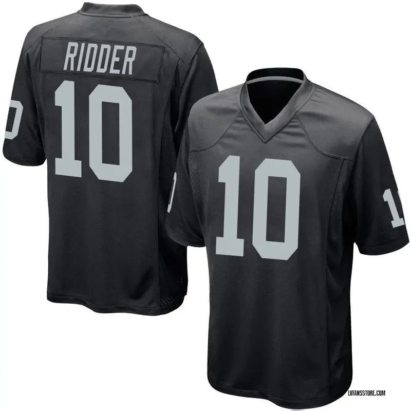 Men's Black Game Desmond Ridder Las Vegas Team Color Jersey