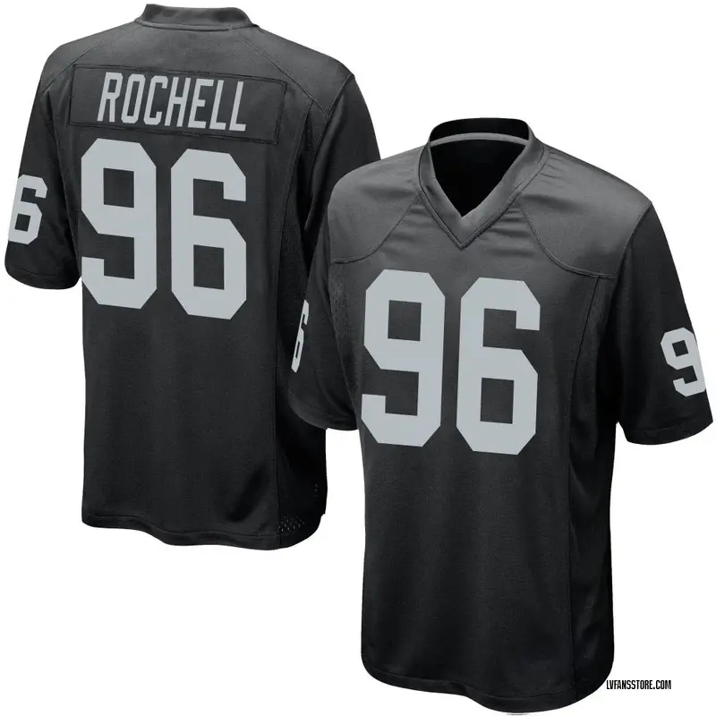 Men's Black Game Isaac Rochell Las Vegas Team Color Jersey