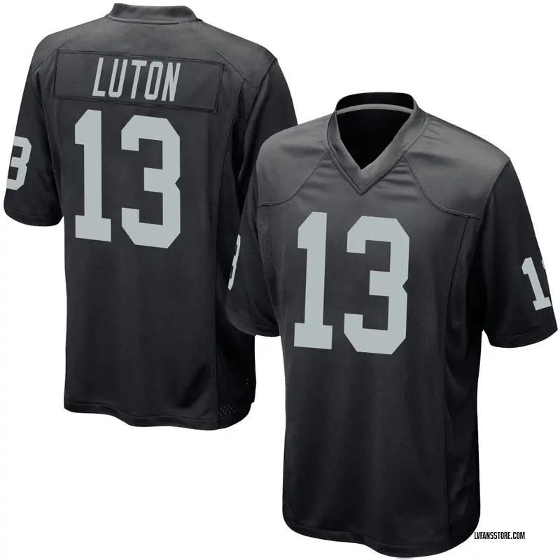 Men's Black Game Jake Luton Las Vegas Team Color Jersey