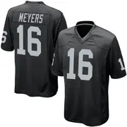 Men's Black Game Jakobi Meyers Las Vegas Team Color Jersey