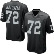 Men's Black Game John Matuszak Las Vegas Team Color Jersey