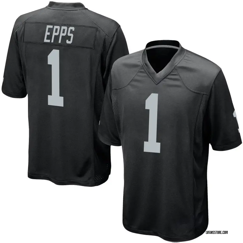 Men's Black Game Marcus Epps Las Vegas Team Color Jersey