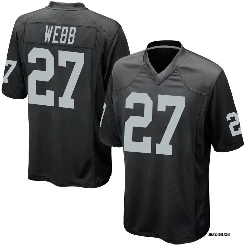 Men's Black Game Sam Webb Las Vegas Team Color Jersey