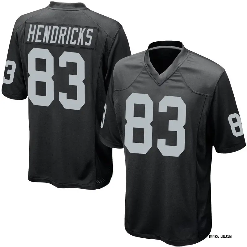 Men's Black Game Ted Hendricks Las Vegas Team Color Jersey