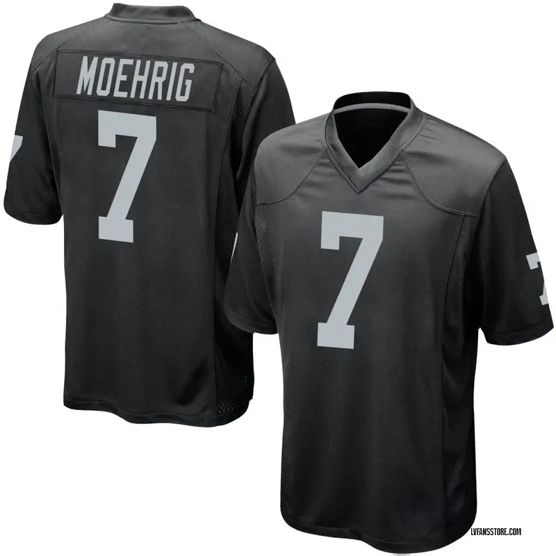 Men's Black Game Tre'von Moehrig Las Vegas Team Color Jersey