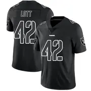 Men's Black Impact Limited Ronnie Lott Las Vegas Jersey