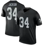 Men's Black Legend Bo Jackson Las Vegas Jersey