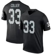 Men's Black Legend Chris Collier Las Vegas Jersey