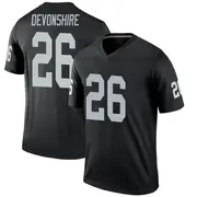 Men's Black Legend M.J. Devonshire Las Vegas Jersey