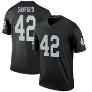 Men's Black Legend Phalen Sanford Las Vegas Jersey