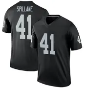 Men's Black Legend Robert Spillane Las Vegas Jersey