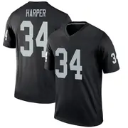 Men's Black Legend Thomas Harper Las Vegas Jersey