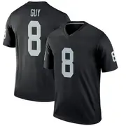 Men's Black Legend Wilson Ray Guy Las Vegas Jersey