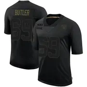 Men's Black Limited Adam Butler Las Vegas 2020 Salute To Service Jersey