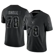 Men's Black Limited Art Shell Las Vegas Reflective Jersey