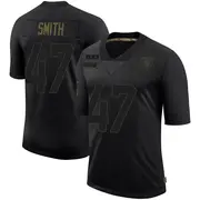 Men's Black Limited Brandon Smith Las Vegas 2020 Salute To Service Jersey