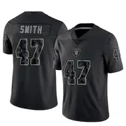 Men's Black Limited Brandon Smith Las Vegas Reflective Jersey