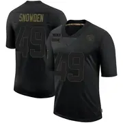 Men's Black Limited Charles Snowden Las Vegas 2020 Salute To Service Jersey