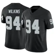 Men's Black Limited Christian Wilkins Las Vegas Vapor F.U.S.E. Jersey