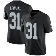 Men's Black Limited Cre'Von LeBlanc Las Vegas Team Color Vapor Untouchable Jersey