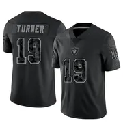 Men's Black Limited DJ Turner Las Vegas Reflective Jersey